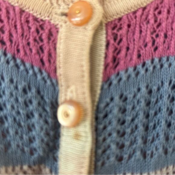 Marc Jacob’s Striped Button Down Sweater Cardigan - Picture 8 of 9